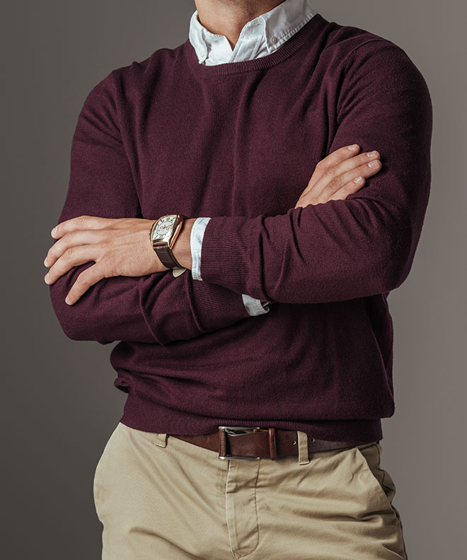 カシミヤクラシックセーター